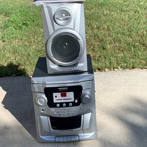 3 CD Radio and Cassette with both speakers